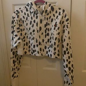 Champion crop hoodie